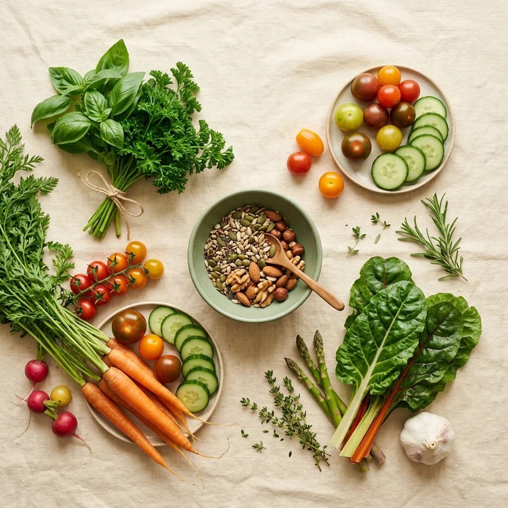 Frische natürliche Lebensmittel – Säule Ernährung